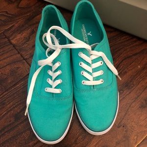 Teal sneakers